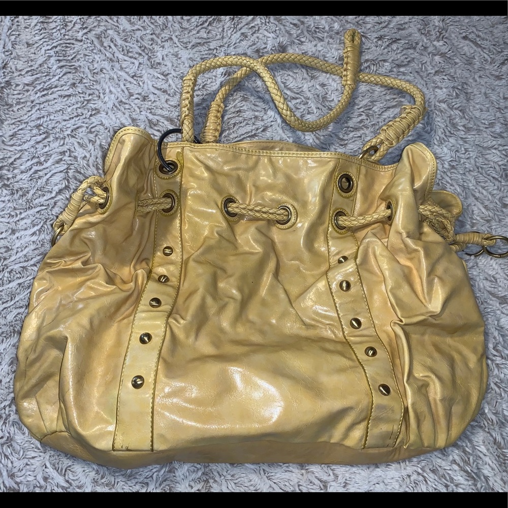 Yellow tote bag